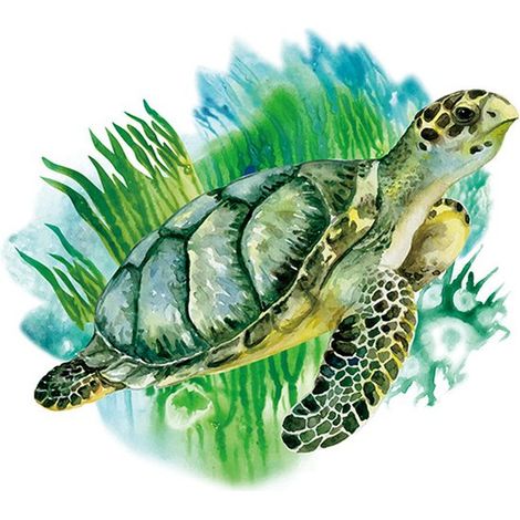 Stickers muraux - 3935,4CM - papier peint - Tortue - couleur - PVC - Autocollant - amovible - décorations murales - pour chambre de bébé, salle de jeux, salon (1/5)