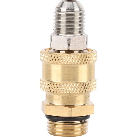 Raccord rapide pompe eau Laiton inox Filetage BSPP Mâle Femelle 14mm Connecteur étanche haute pression pour irrigation jardin (1/5)