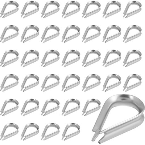 Protections d'élingues en câble d'acier inoxydable, manchons pour câbles d'acier, dispositifs de protection contre l'abrasion, accessoires de gréement adaptés aux lignes de voile d'ombrage marines. (1/4)