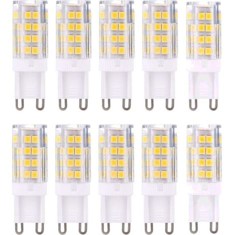 [JAMAIS UTILISÉ]G9 LED Lampe Ampoules, Blanc Chaud 3000K 5W Lumiere équivalent aux ampoules halogènes de 40 W 420 lumens not dimmable, lot de 10