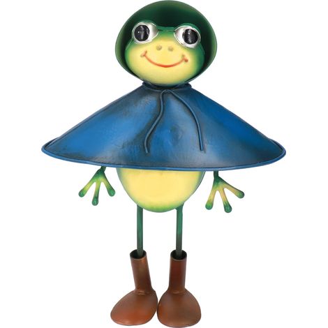 grenouille sculpture de grenouille de dessin animé en fer