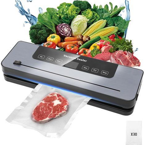 Machine sous vide 6 en 1 – Fonction de coupe intégrée – Large capacité de scellage jusqu'à 300 mm – Conservation efficace des aliments (1/5)