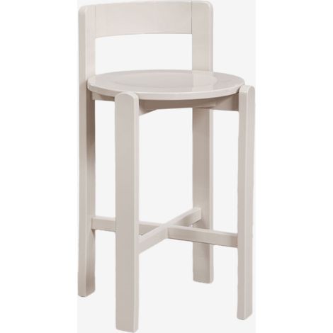 Sgabello alto in legno di rovere Noreli SKLUM (1/5)