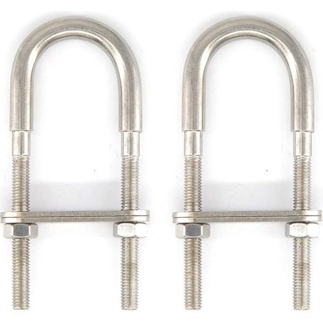 M8x120 Boulon en U en acier inoxydable 304 (2 pièces) (1/5)