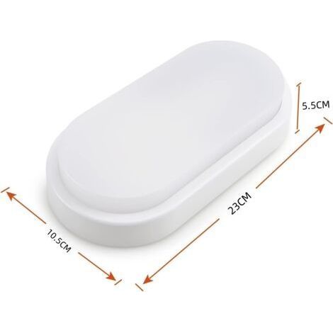 20-W-LED-Deckenleuchte (1020 Lumen), extraflach (42 mm), spritzwassergeschützt (IP54), 230 V, geeignet für Badezimmer, Wohnzimmer und Keller, neutralweiß (4000 K). (1/4)