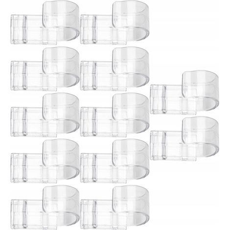 Set di 12 strumenti adesivi trasparenti per appendiabiti e accessori