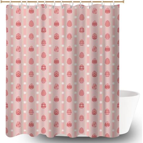 Rideau douche polyester 180x180 artistique voile de douche pour loft industriel (1/5)