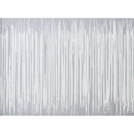 Tapis gris et blanc 200x 290 cm FROST