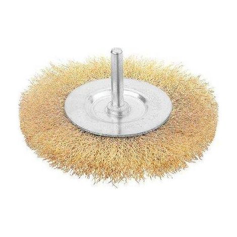 4,0 x BROSSE EN ACIER CIRCULAIRE + MANCHE 771002 WOKIN