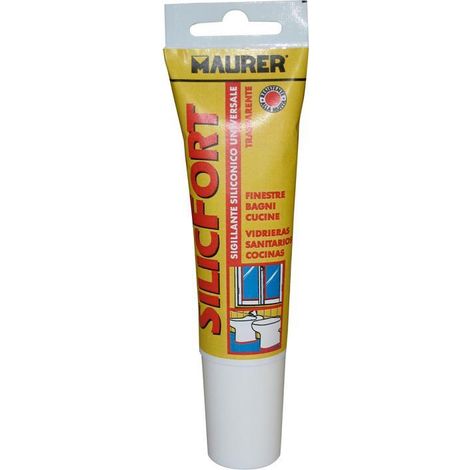 SILICONE ACETICO "SILICFORT" MAURER TRASPARENTE TUBETTO 60ML