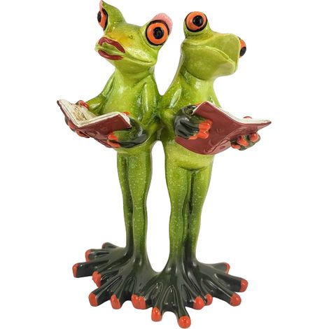 Froschfigur, singender Chor, 16 cm (1/5)