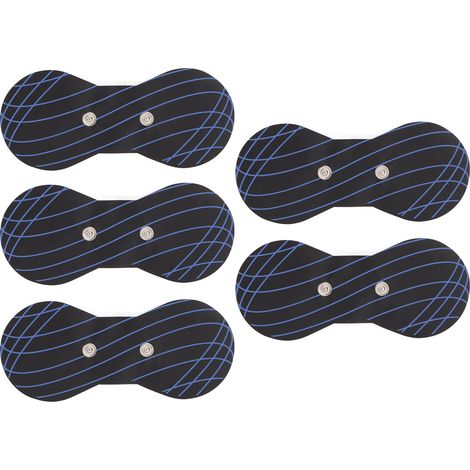 5 Coussinets de massage cervical auto-adhésifs, électrodes de remplacement basse impédance pour appareil de cou, lot de 5 pièces (1/5)