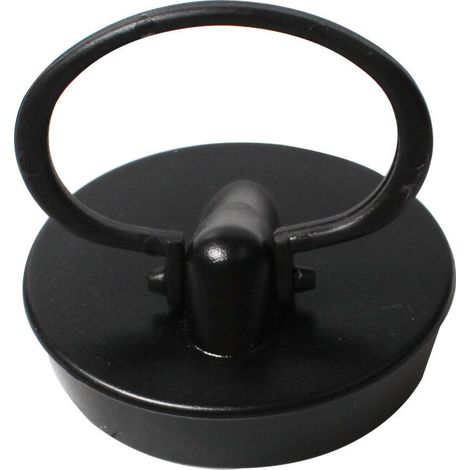 Tapones universales, juego de 2, tapón de drenaje para bañera, cocina, baño, negro, goma
