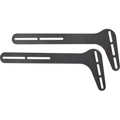Soporte para barra de sonido  Compatible con: Universal  Adjunto al televisor  15 kilos  Fijo  Acero  Negro