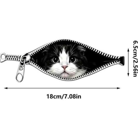 Autocollants pour voiture - Autocollants animaux imperméables avec fermeture éclair, adaptés aux vitres de voiture (1/5)