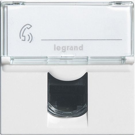 Legrand - Prise RJ45 catégorie 6 FTP Mosaic 2 modules - Blanc (1/7)