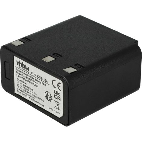 vhbw Akku Ersatz für KNB-12a für Funkgerät, Walkie Talkie (1600 mAh, 7,2 V, NiMH)