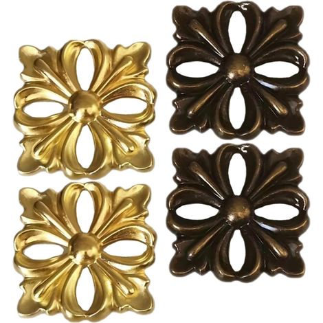 4 pièces décoratives de colonnes meubles creuses en alliage zinc (1/5)