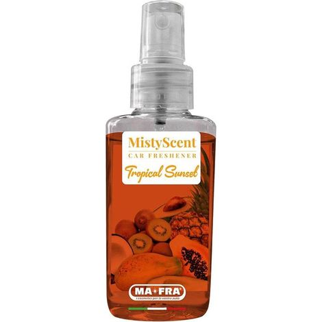 PROFUMATORE SPRAY PER AUTO 'MISTYSCENT' 'Tropical Sunset' - profumo fruttato esotico