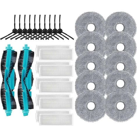 Pièces détachées pour aspirateur robot Revolution 11090 : brosse principale, filtre HEPA, chiffon de nettoyage et accessoires (1/4)