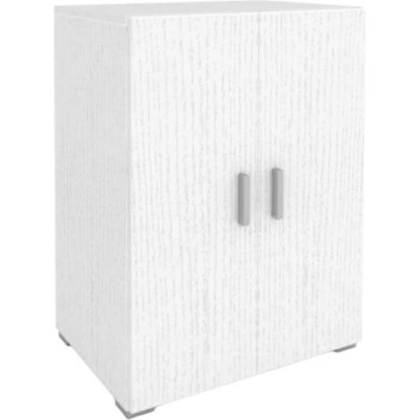 mobile multiuso 2 ante bianco fiammato 66x45,1x88,5 cm