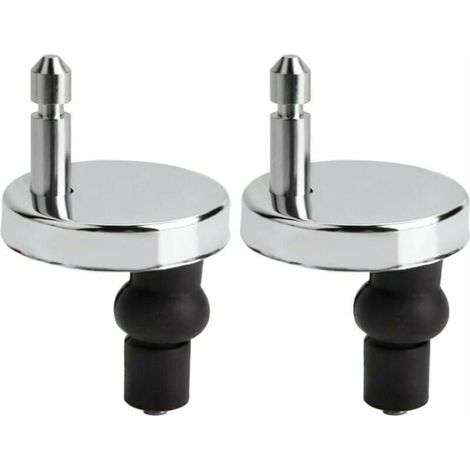 Lot de 2 Fixation Abattant WC Universelles Abattant de Toilettes Charnire Couvercle de Toilettes Abattant Fixations Abattant de Toilettes Remplacement Fixation pour Sige de WC Abattant WC Fix (1/4)