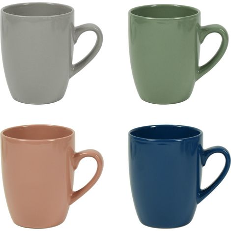 MAURY'S SET 4 TAZZA JUMBO DA 350CC BUTTON IN COLORE ASSORTITO STILE SHABBY (1/5)