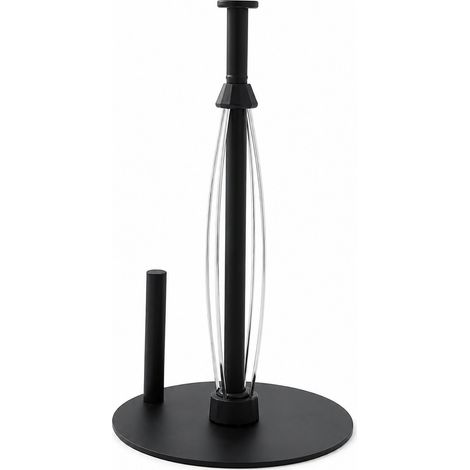 Porte-essuie-tout en acier inoxydable, fixation murale sous meuble, sans perçage, amortisseur de vibrations (1/5)