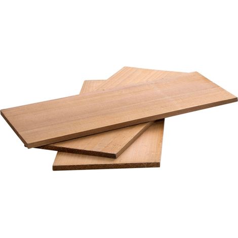 Allgrill 3er Set Zedernholzplanken zum Räuchern je 30 x 12 x 1 cm