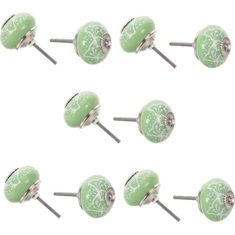 Boutons ronds en céramique verte, résistants et pratiques, de (1/5)