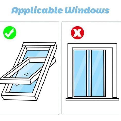 Joint Fenêtre Climatiseur Portable - Étanche PU - Pour Fenêtres de Toit et Double Suspension - 270 cm × 2 - Kit Universel ×1 (1/5)