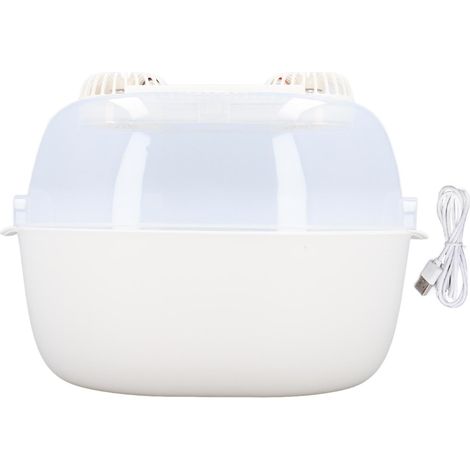 Ortviai Boîte de Décongélation Domestique avec Ventilateurs Doubles, Batterie 1800 mAh, Minuterie et Chargement USB (1/5)