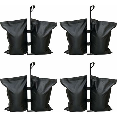 Lot de 4 poids de sable pour parasols de tente, parasols, auvents, sacs de jambe lestés, trampolines (1/5)