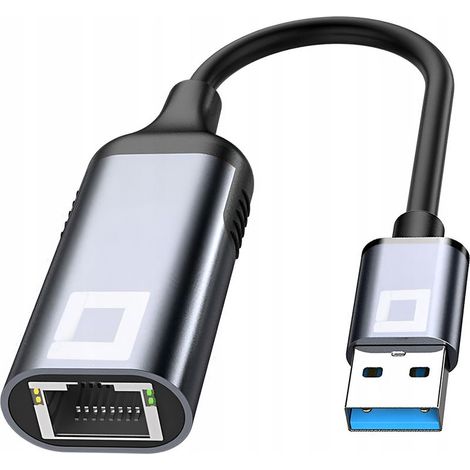 Adaptateur Ethernet USB CO2, carte réseau LAN Gigabit RJ45 2500 Mbps (1/5)