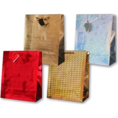 Dekorative Tasche mit Hologramm PL-6H mittelgroß MIX