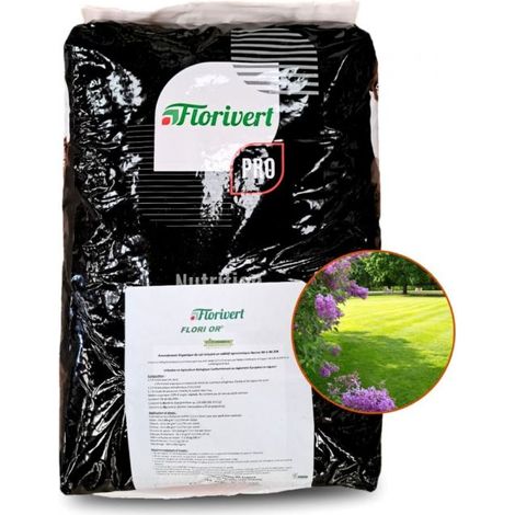 Engrais Flori Or 7-5-7 Algues 20 kg dynamise la vie du sol, pour toutes saisons - Florivert NEG01889 (1/3)