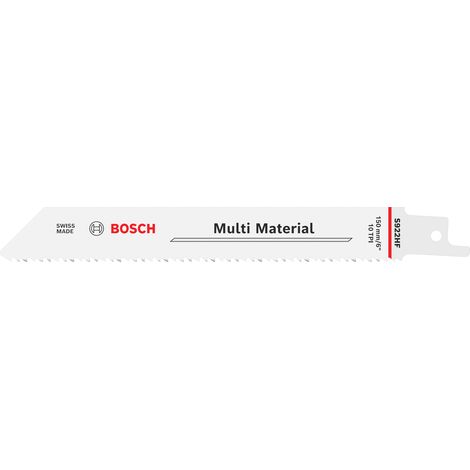 Bosch Reciprocating Saw Blade Multi Material S922HF Blade, 0.9 x 19 x 150 mm, 25 pcs 2608659245 (1/5)