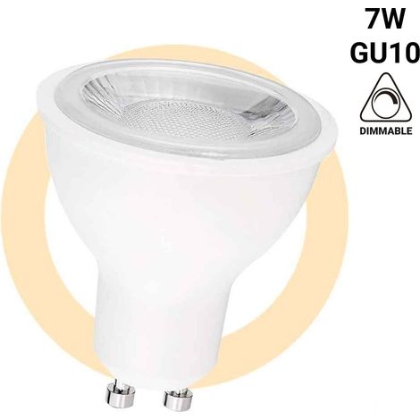 LED-Lampe GU10 - 7W - Dimmbar - Ø50mm - Optik 45º