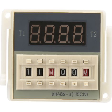 O111ROM DH48s s-2Z Robuste afficheur LCD relais temporisateur 8 broches 0.1S-99H (24VAC/DC) (1/5)