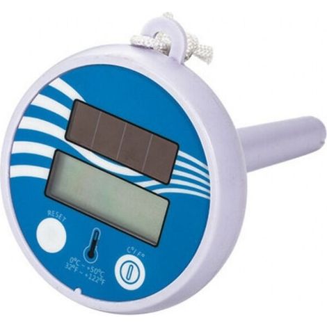 Thermomètre solaire flottant pour réservoir d’eau et piscine – Affichage LCD grand format, sans fil, étanche et précis (1/4)
