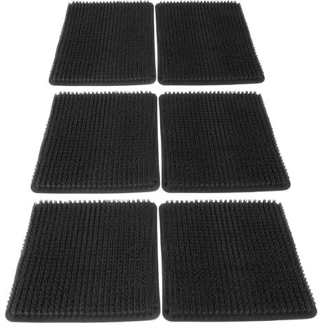 6 Coussinets de nid pour poules en PE, 6 pièces, noirs, accessoires de ponte pour poulailler (1/5)