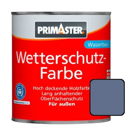 Primaster Wetterschutzfarbe 2,5 L taubenblau