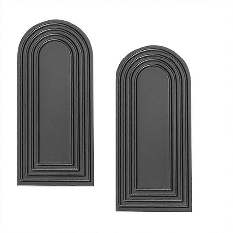 Ensemble de 2 vases muraux en bois, décoration murale moderne de style champêtre et bohème pour entrée, couloir, salle de bain, salon, chambre (1/5)