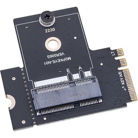 Adaptateur convertisseur riser M.2 Key A+E, carte M2 NGFF Key A/E vers A/E (1/5)