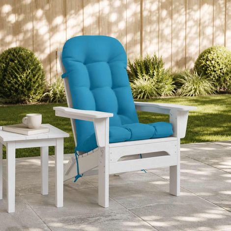 vidaXL Coussin de transat ensoleillé PUTTEN 100 % polyester Bleu clair (1/5)