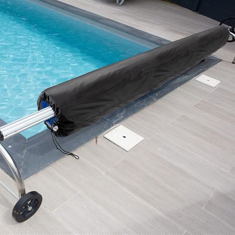 Telo di copertura impermeabile per piscina 490 x 96 cm, arrotolabile, protezione solare, copertura per piscina (1/2)