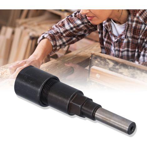 Extension de mandrin pour fraises à bois, tige ronde de 8mm avec collet pour défonceuse et perçage
