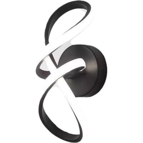 [NIEMALS VERWENDET] Moderne spiralförmige Wandleuchte für den Innenbereich, 18 W, für Schlafzimmer, Wohnzimmer, Büro und Flur