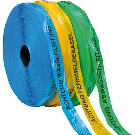 Kelmaplast Ortungsband 250 m Achtung Wasserleitung blau (1/2)