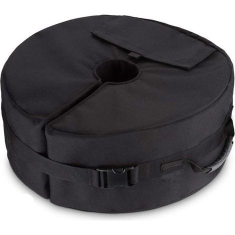 Sac Lestage Pour Parasol - 46 x 46 x 15 cm - Compatible Support Jusqu'à 10 cm - Remplissage Sable Jusqu'à 38.5 kg - Tissu Oxford 600D - Fermeture PVC (1/5)